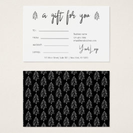 Modern Christmas Logo Gift Voucher