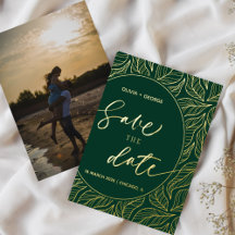 Modern Classy Elegant Deixa a foto salvar a data