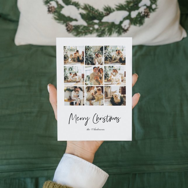 Modern Collage Family Photo | Merry Christmas (Criador carregado)
