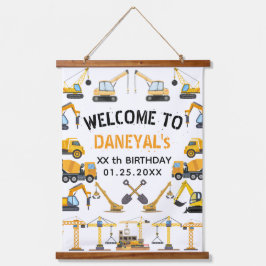 Modern Construction Simple Kid's Birthday