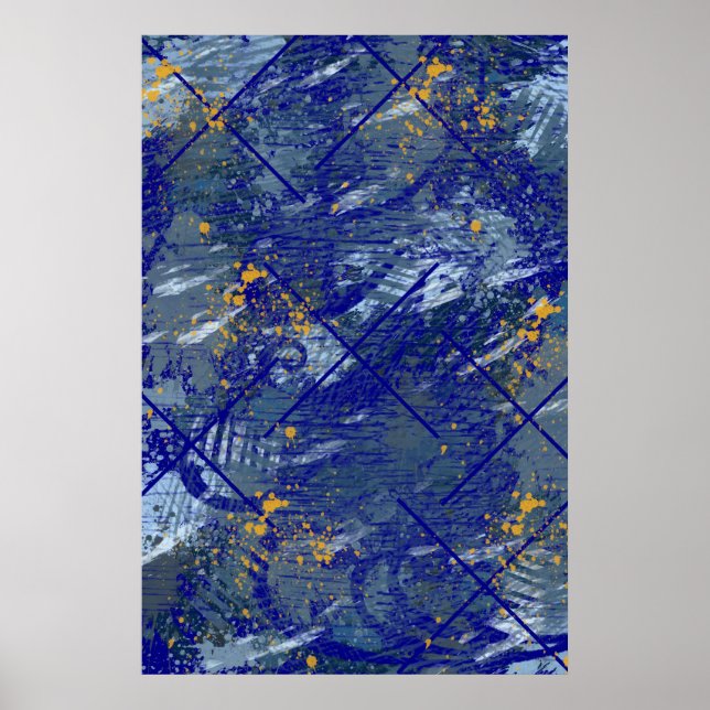 Modern Criss Cross Poster (Frente)