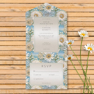 Modern Daisy Satin & Pearls Alivio Sem Janto