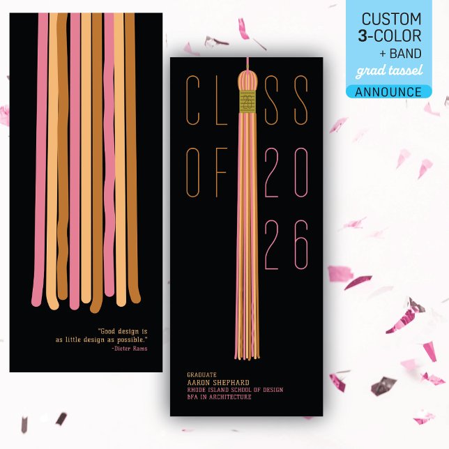 Modern Design Graduation Announcement | Color-Edit (Criador carregado)