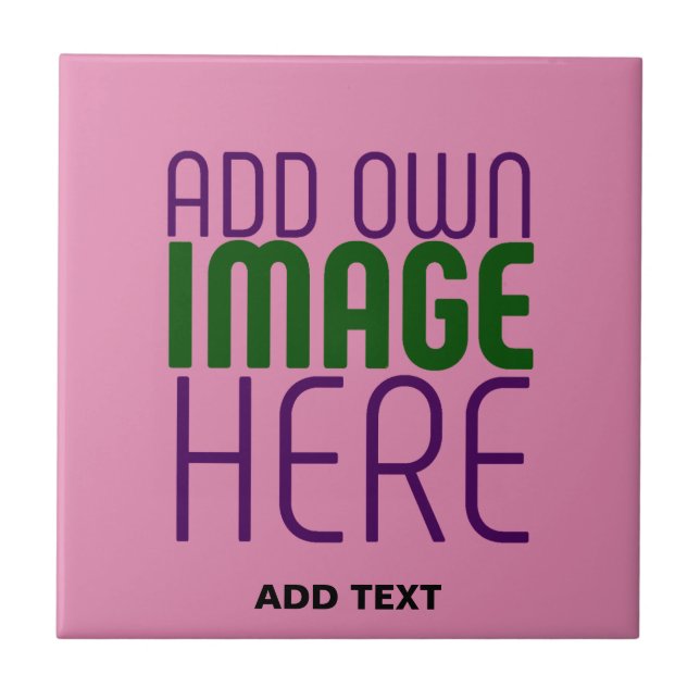  MODERN EDITABLE CUTE HOT PINK IMAGE TEXT TEMPLATE (Frente)