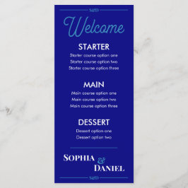 Modern Editable Wedding Menu