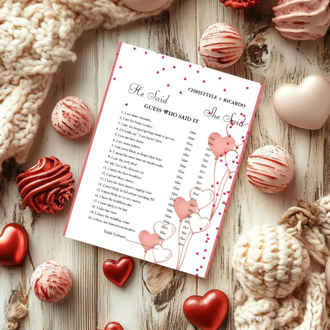 Modern Ele disse que ela disse cartão de Chá de pa (Criador carregado)