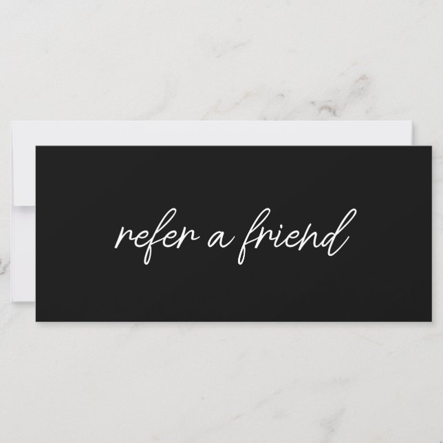 Modern Elegant Business Logo Referral Card (Frente)