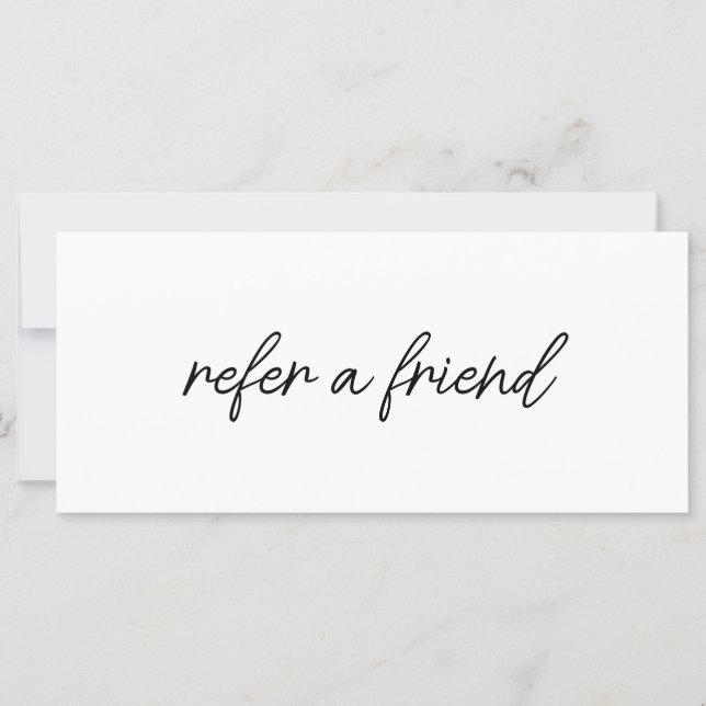 Modern Elegant Business Logo Referral Card (Frente)