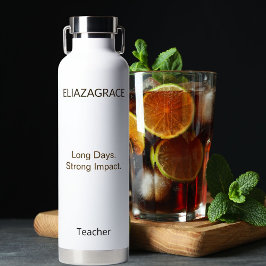 Modern Elegant Classic Custom Teacher Long Day