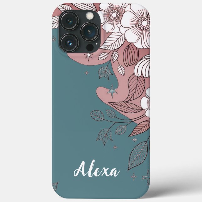 Modern elegant cute girly simple florals (Verso)