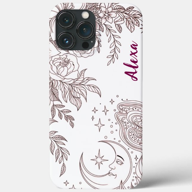 Modern elegant cute girly simple florals (Verso)