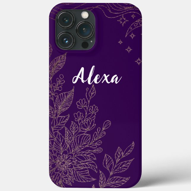 Modern elegant cute girly simple florals (Verso)