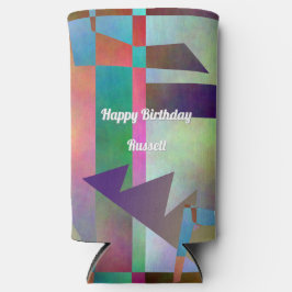 Modern Elemental Pattern Happy Birthday