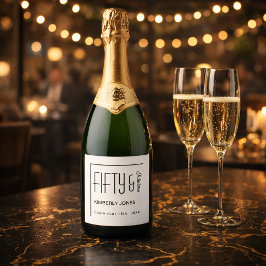 Modern Fifty and Fabulous Bold 50th Birthday Party