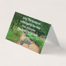 Modern Floral Landscaping Cartão de visita