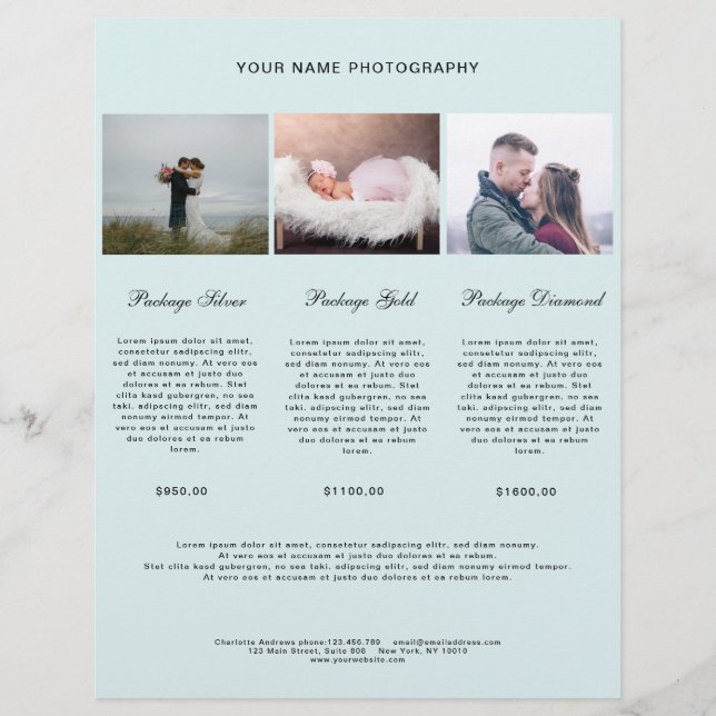 Modern Foto Preisliste (Frente)