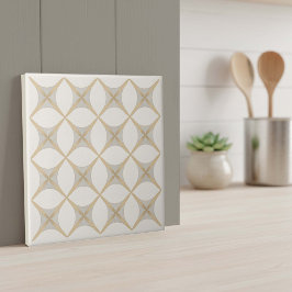 Modern Geometric Abstract Pat#18 Greige ID1192