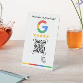 Modern Google Review QR Scan Stand