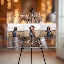 Modern Graduation Party 3 Photo Welcome Script