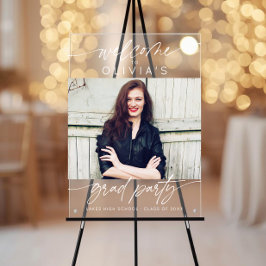 Modern Graduation Party Script Photo Welcome
