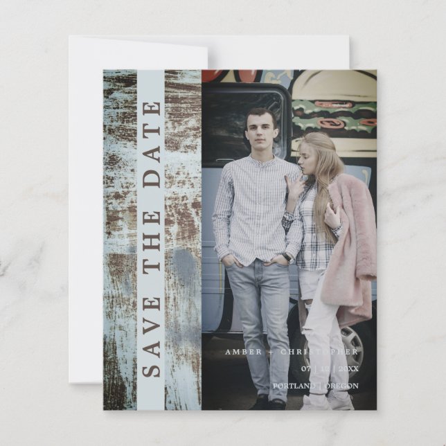 Modern Grunge Background Romantic Engaged Couple (Frente)