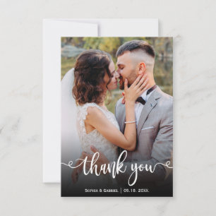 Modern Hand - Letra Cartões de agradecimentos Fot