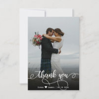 Modern Hand - Letra Cartões de agradecimentos Foto