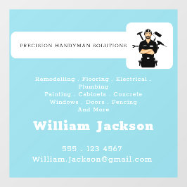 Modern handyman construction custom logo