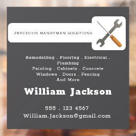 Modern handyman construction custom logo