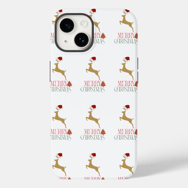 Modern Holiday Case-Mate iPhone 14 Case Christmas (Verso)