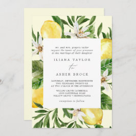 Modern Lemon Garden | Convite para Casamento Amare