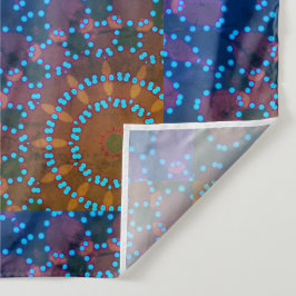 MODERN Mandala LINHAS - AZUL-VERDE- ROSA Tapeçaria