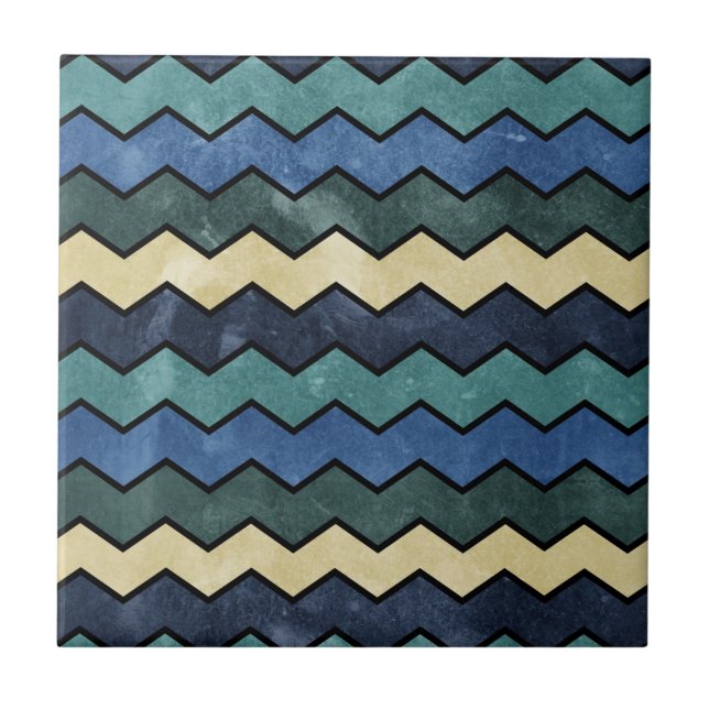 Modern Manly Blue Chevrons (Frente)