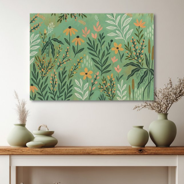 Modern Meadow Floral Canvas Art (Criador carregado)