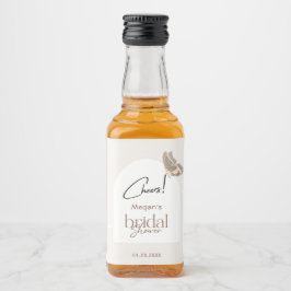 Modern Minimalist Beige Butterfly Bridal Shower