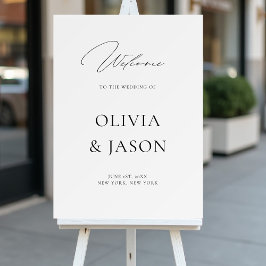 Modern Minimalist Typography Wedding Welcome