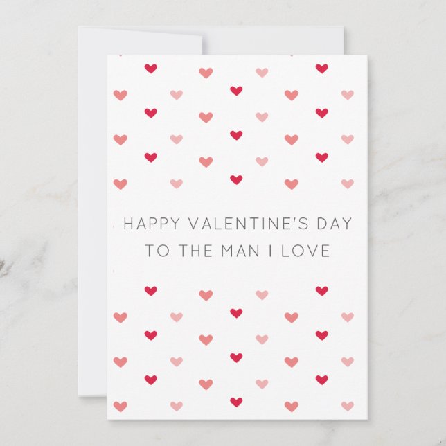 Modern Minimalist Valentine's Day Card (Frente)
