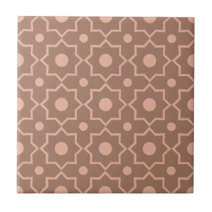 Modern Mocha Mousse Forma Geométrica Rosa Dusty