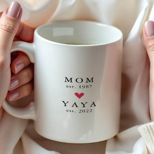 Modern Mom   Yaya Ano de Est. Caneca de Café