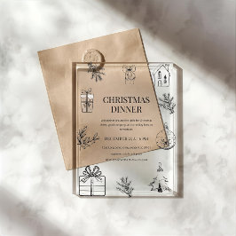 Modern Monochrome Christmas Dinner