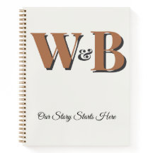 Modern Monogrammed Guest Book | Elegant Foil Initi