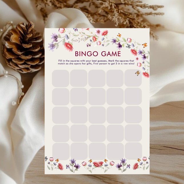 Modern New Chapter Begins Bridal Shower Bingo Game (Criador carregado)