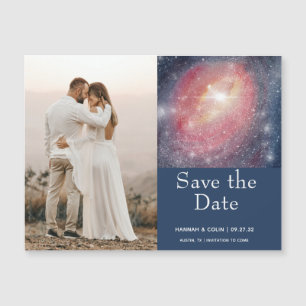 Modern Night Sky Galaxy Blue Roxo Salve a Data