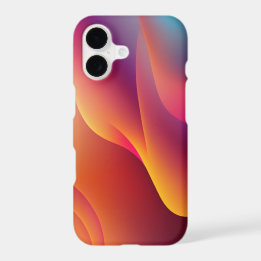 Modern Orange Purple Fluid Abstract 