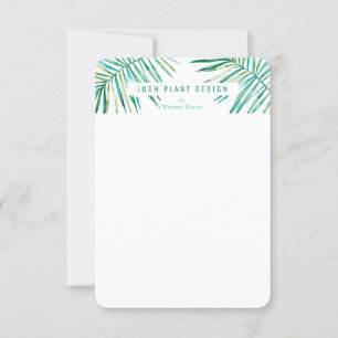 MODERN PALM LEAF LOGO Lush botânico life green