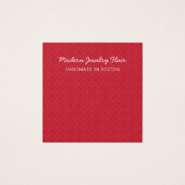 Modern Pattern Red Ring Display Card