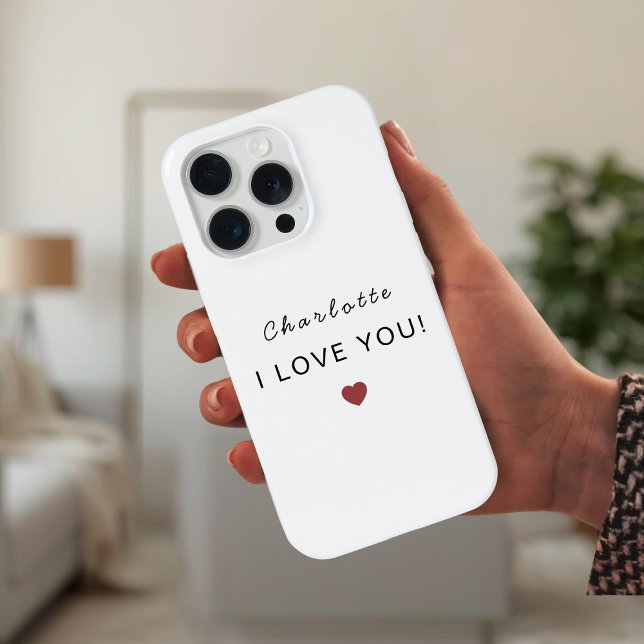Modern Personalized Valentine – I Love You (Criador carregado)