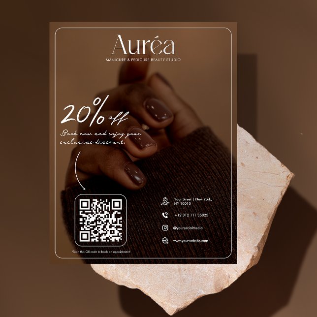 Modern Photo Beauty Salon Flyer (Criador carregado)