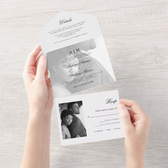 Modern Photo with Overlay | Wedding (Aba destacável)