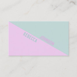 Modern Punchy Pastel Duotone - Cartão de visita